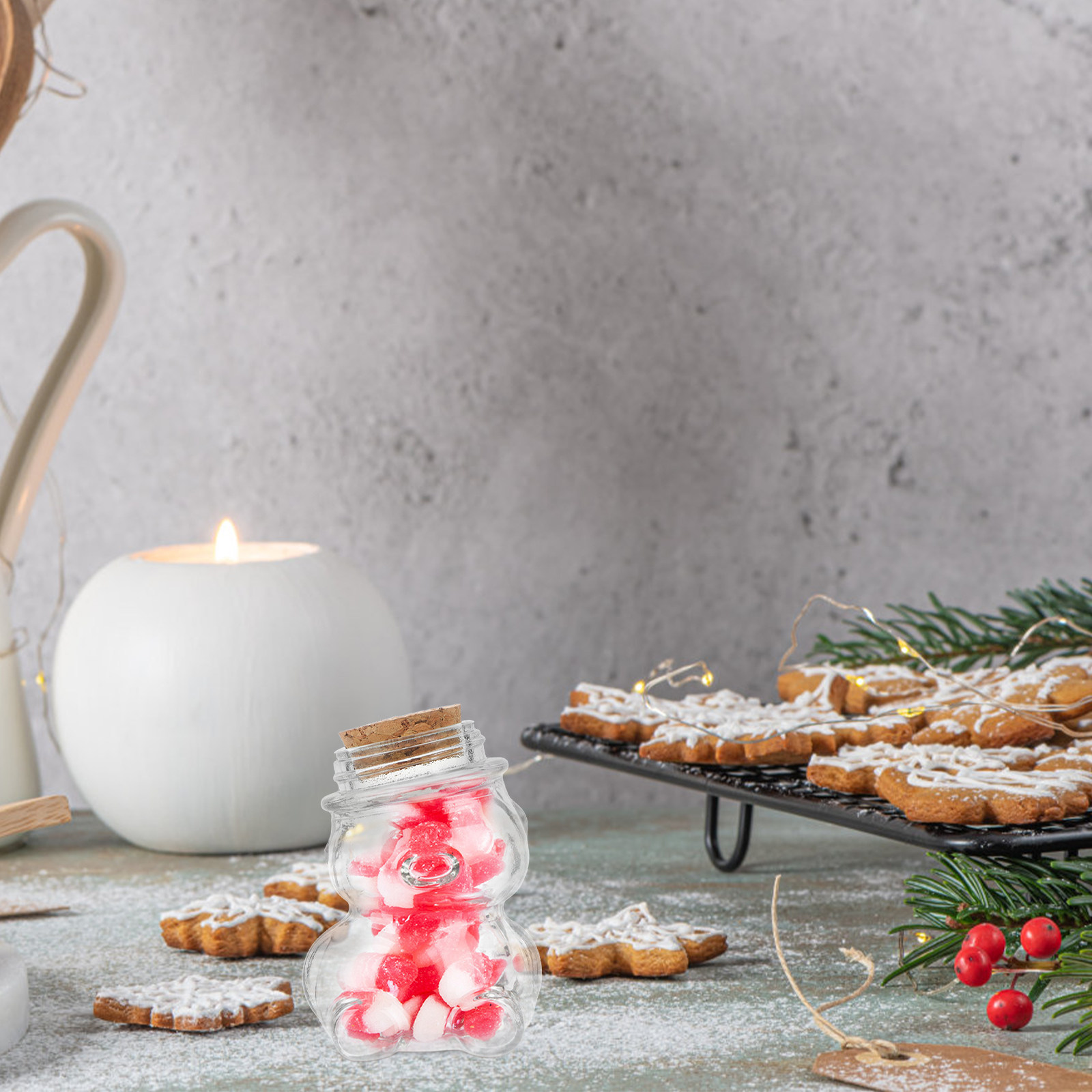 Coffee Tea Sugar - Set van 4 glazen potjes voor
