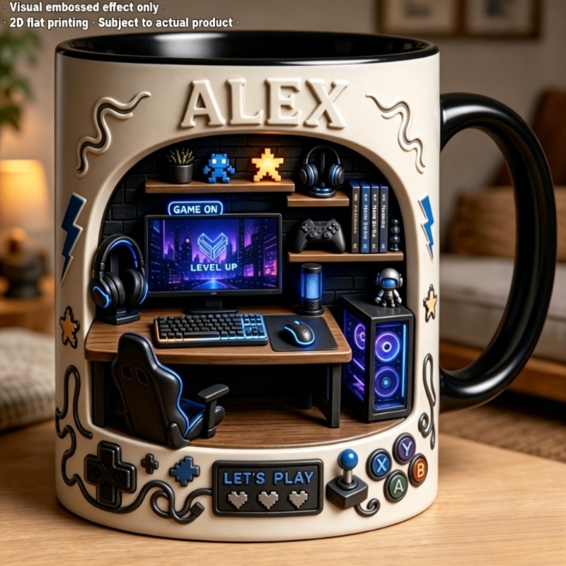 Esports-thema mok met keramisc - Coffee Tea Name recensie en prijs