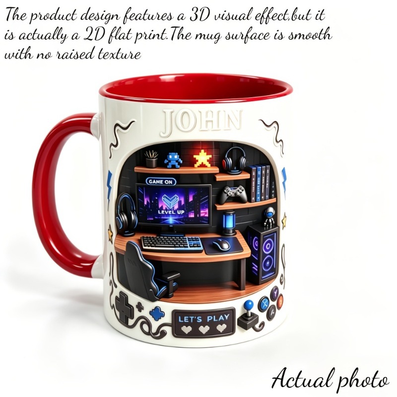 Esports-thema mok met keramisc - Coffee Tea Name recensie en prijs