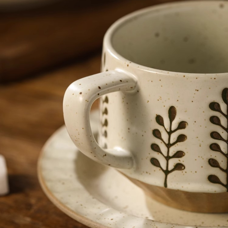 Retro keramische beker grof aa - Coffee Tea And Sugar Set recensie en prijs